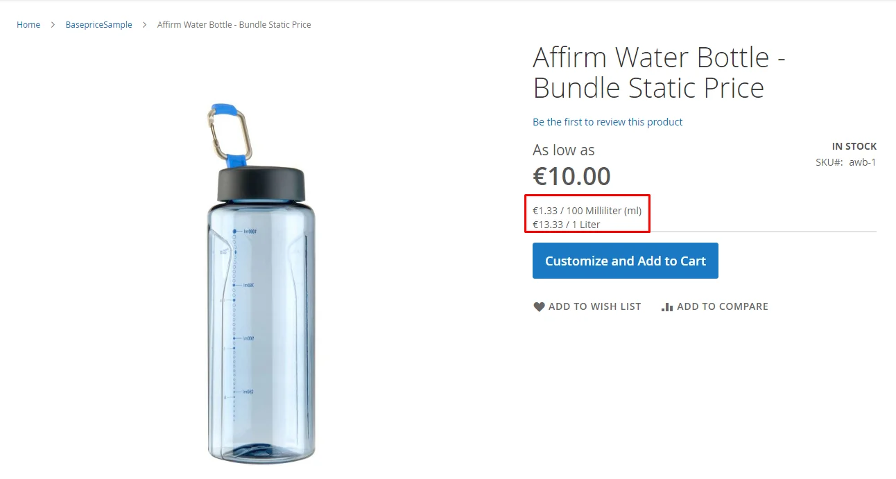 baseprice clever zoeger extension frontend product bp2