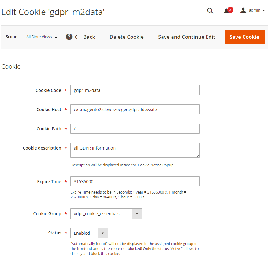 Edit Cookie