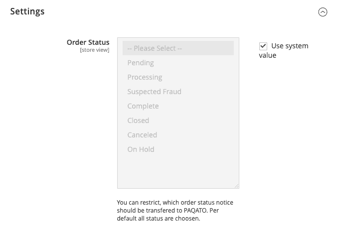 PAQATO Connect Configuration