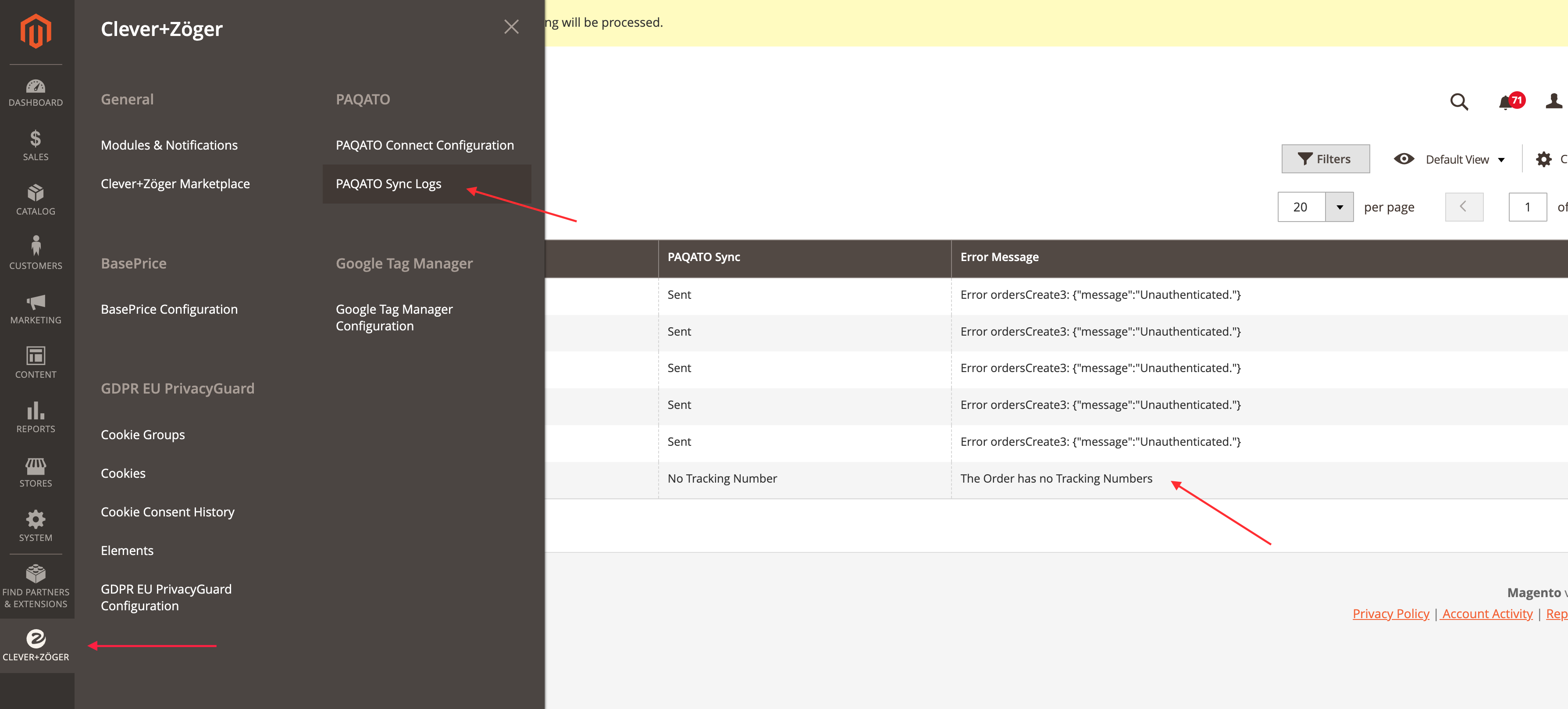 PAQATO Connect Configuration