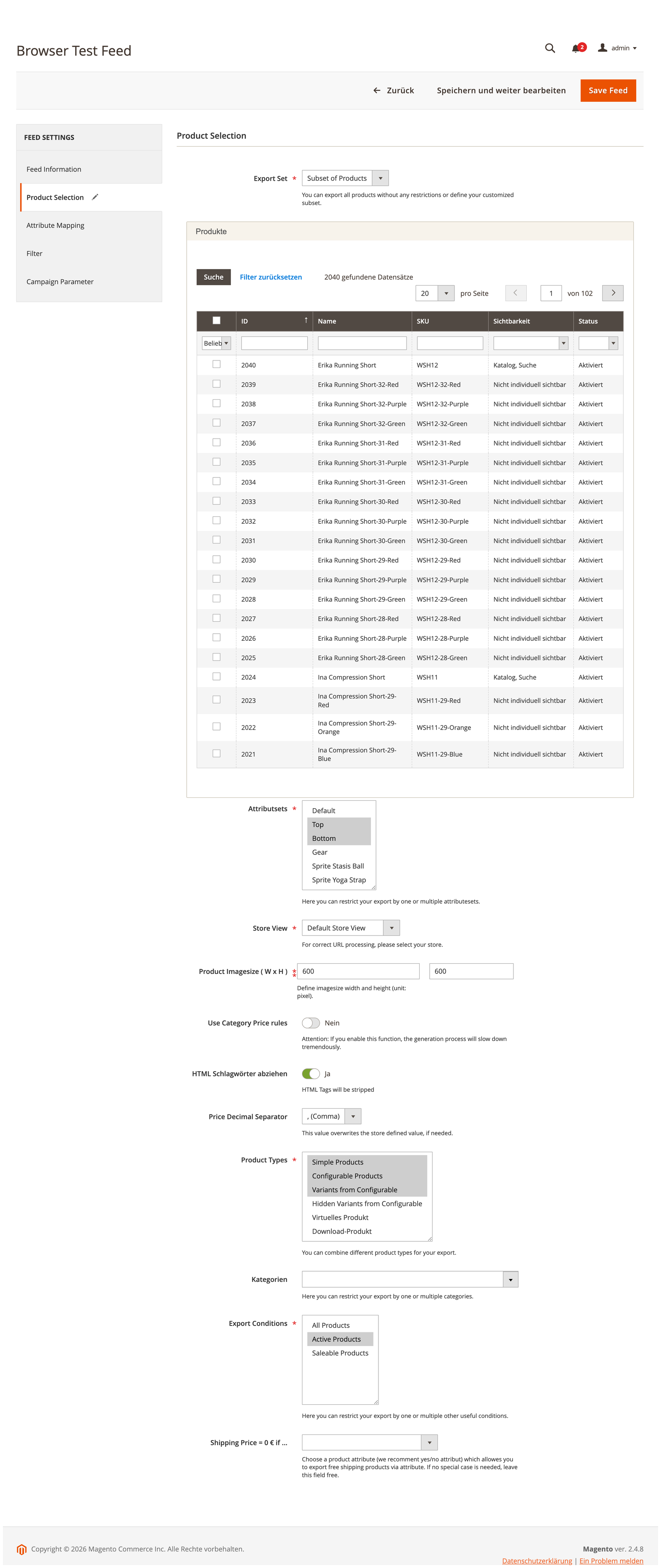 PVE product selection for a subset of products