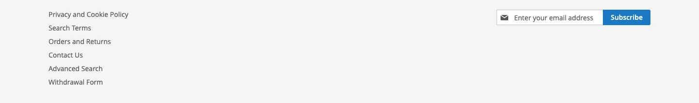 clever zoeger magento2 extension withdrawal frontend footer